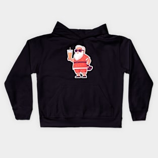 Funny Santa Tropical Christma Kids Hoodie